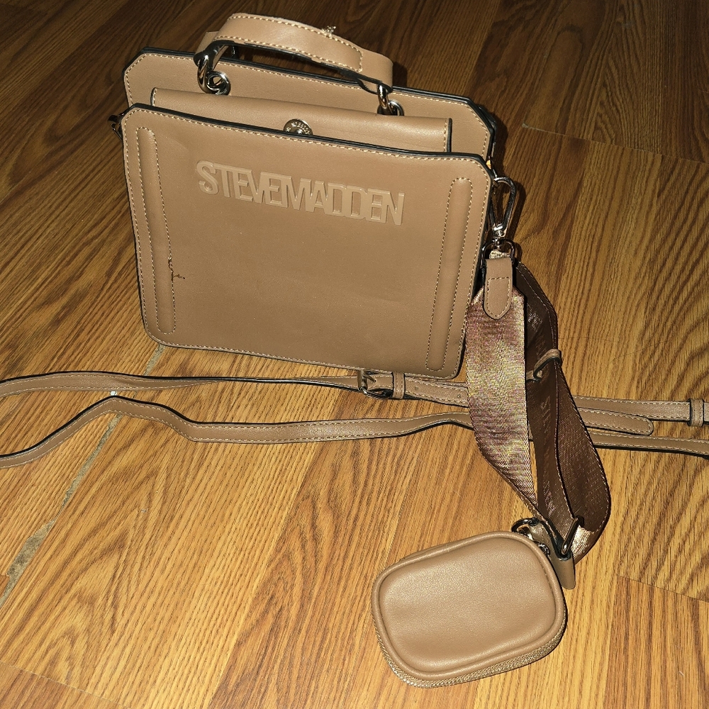 STEVE MADDEN BEVELYN SATCHEL CROSSBODY BAG